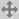 A grey cross with arrow ends.