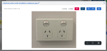 A screenshot of an attachment image with options visible.