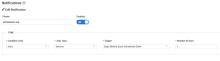 A screenshot of the new notifications options.