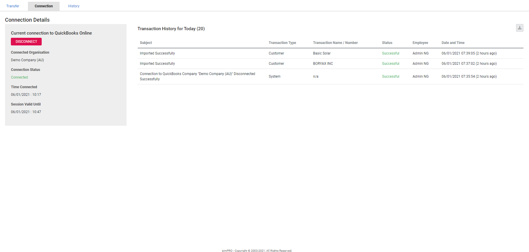 A screenshot of the Data Posting in Progress message.