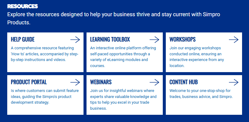 A screenshot of the Helpdesk page.