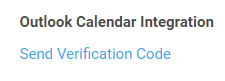 A screenshot of the Send Verification Code button.