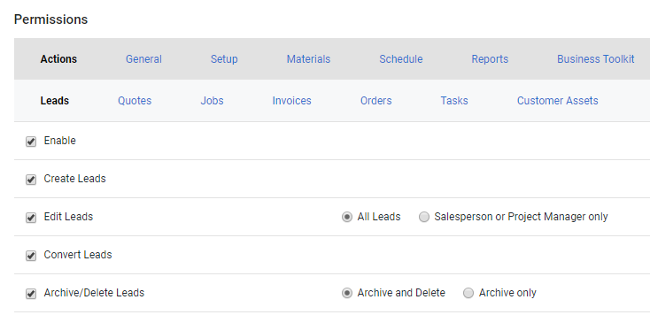 A screenshot of the Archive and Delete and Archive only options.
