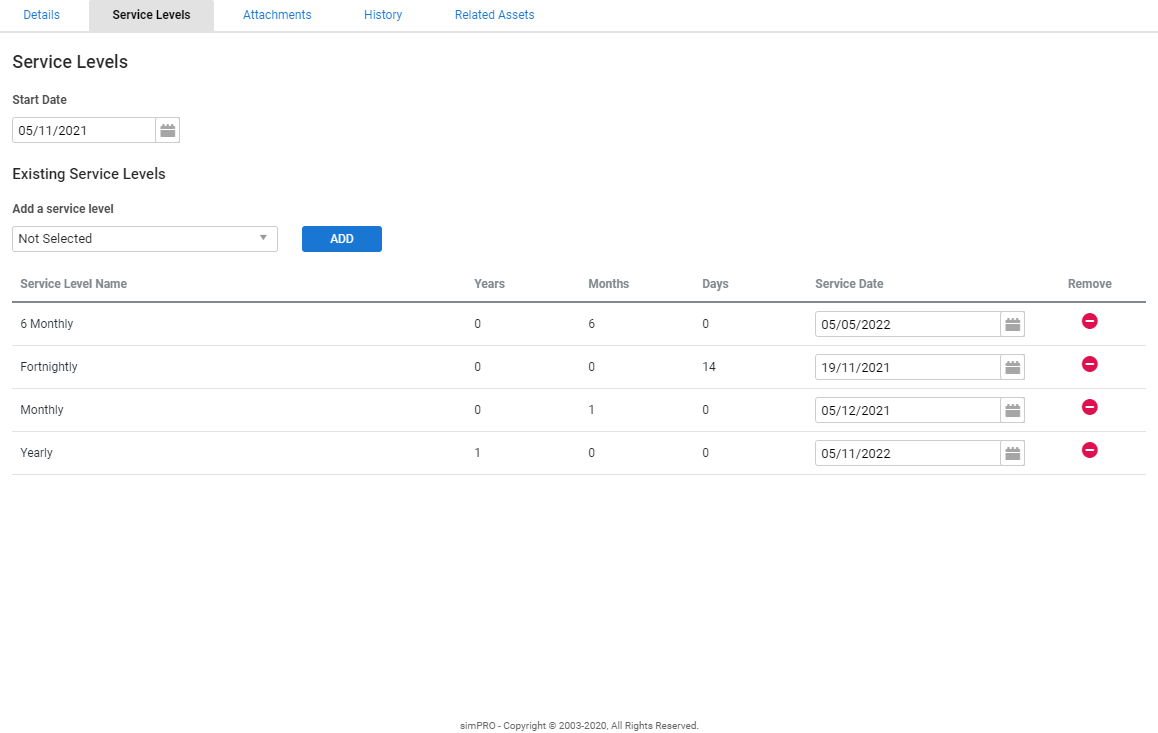 A screenshot of the Use Parent Asset Levels option in an asset.