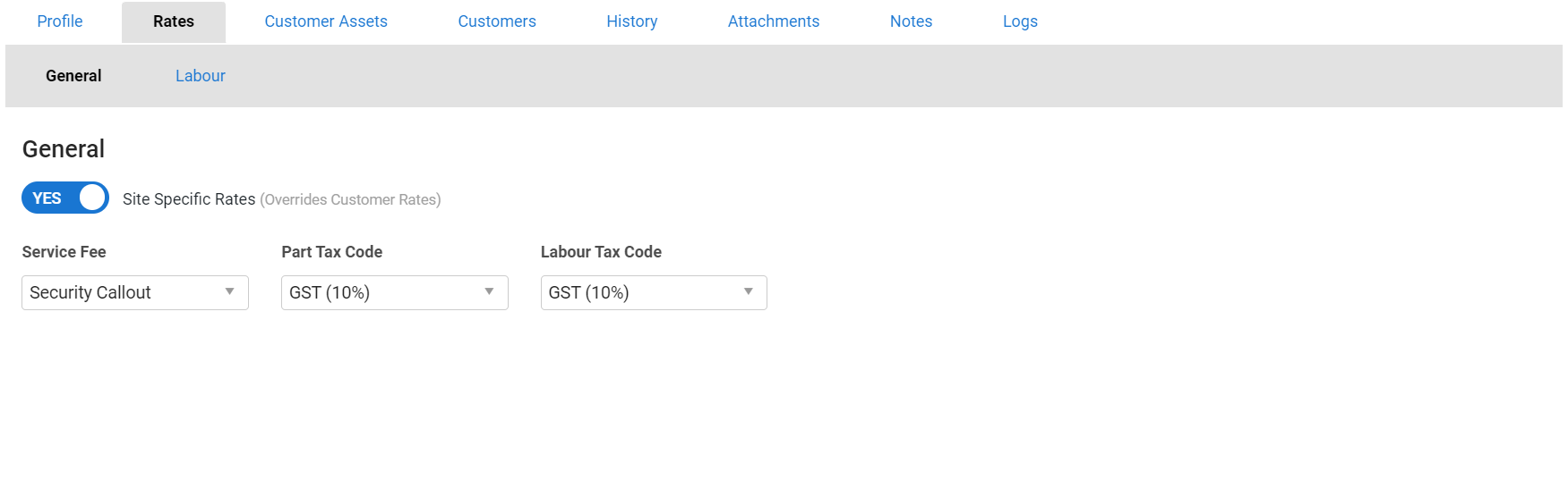 A screenshot of a new site.