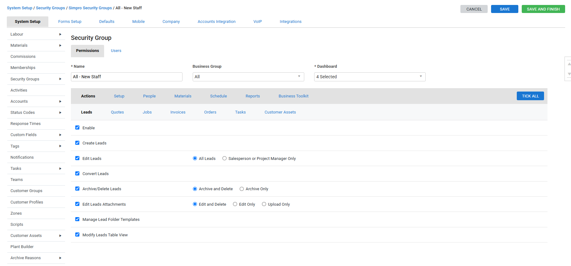 A screenshot of a security group being created.