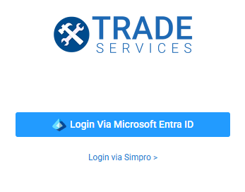 A screenshot of the login page with SSO enabled.